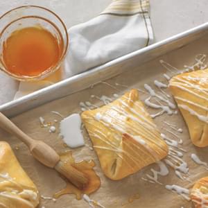 Sweet Cheese Pastries with Apricot Glaze