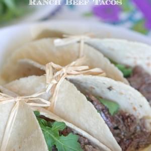 Slow Cooker Salsa Verde Beef | Tacos