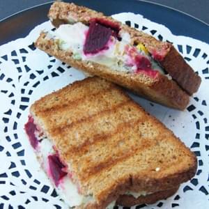 Toasted Potato and Beet Sandwich