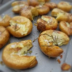 Smashed Roasted New Potatoes