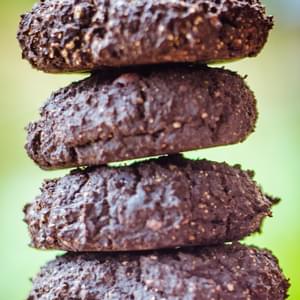 Healthy Darkest Double Chocolate Flourless Cookie Bites