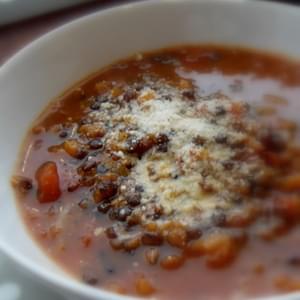 Chunky Puy Lentil and Veggie Soup*