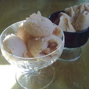 Rhubarb and Honey Ice Cream