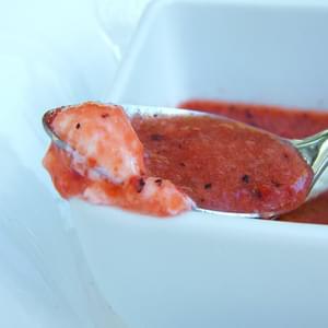 Strawberry & Blueberry Fruit Soup
