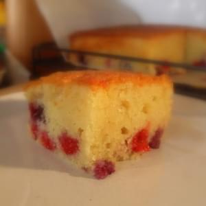 Lime Drizzle Berry Cake
