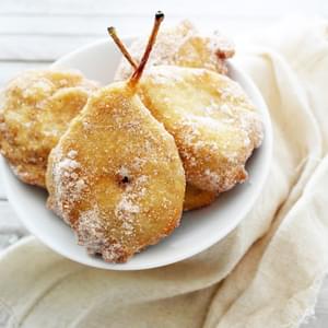 Pear Fritters And Cinnamon Sugar