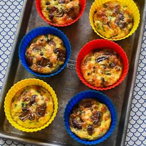 Baked Mini-Frittata Recipe with Mushrooms, Cottage Cheese, and Feta (Phase One, Low-Carb, Gluten-Free)