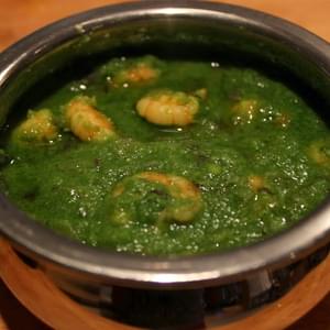 Prawns In Green Spice Paste (hara Masala)