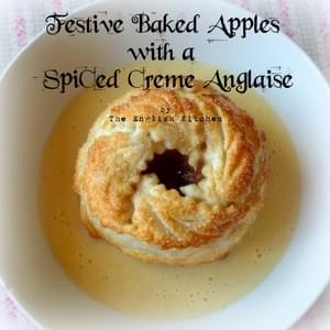 Festive Apple Dumplings with a Spiced Creme Anglaise