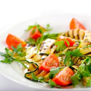 Grilled Zucchini and Tomato Salad