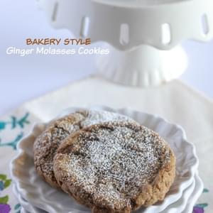 Bakery Style Ginger Molasses Cookies