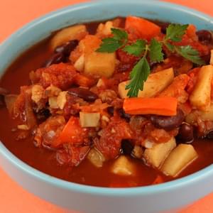 Sweet Potato Chili (vegan!) Slow Cooker