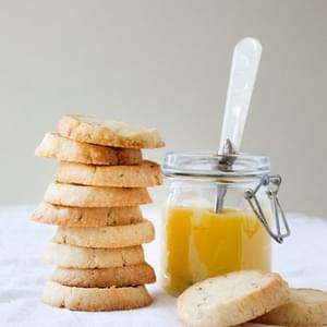 Lemon Lime Curd with Rosemary Sables
