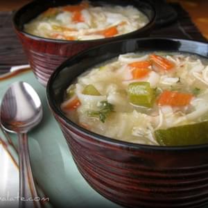 Chunky Chicken Noodle and Vegetable Soup