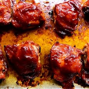 Oven Roasted BBQ Chicken Thighs