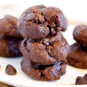 Thick and Soft Chocolate Peanut Butter Cookies (gluten-free)