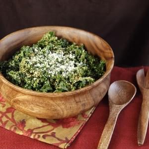 Garlicky Kale Parmesan and Panko Salad