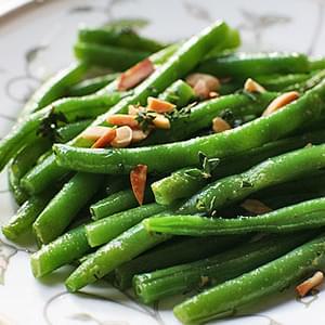 Green Beans with Almonds and Thyme