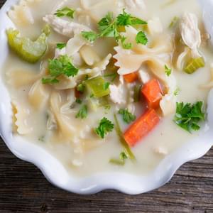 Easy Creamy Chicken Noodle Soup
