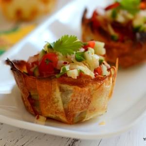 BAKED POTATO CHIP CUPS | HAND-HELD SNACK BITES