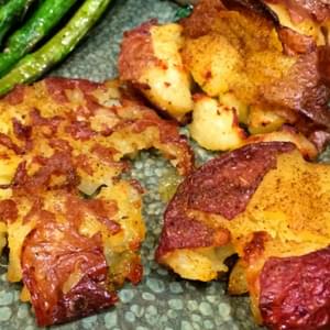 Crushed and Crunchy Red Potatoes