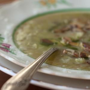 Leek Soup with Dill Oil