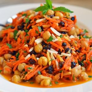 Moroccan Carrot Salad with Citrus, Mint & Almonds