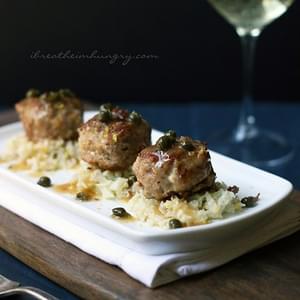 Chicken Piccata Meatballs – Low Carb and Gluten Free