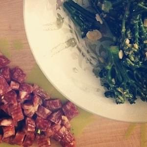 Chinese Sausage and Broccolini Fried Rice