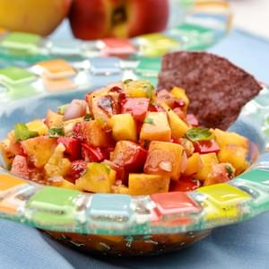 Grilled Peach and Chipotle Salsa