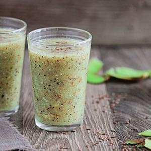 Kiwi Flax Seed Smoothie for Weight Loss