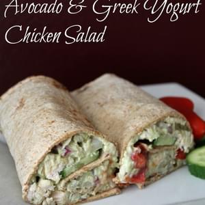 Avocado and Greek Yogurt Chicken Salad (No Mayo)