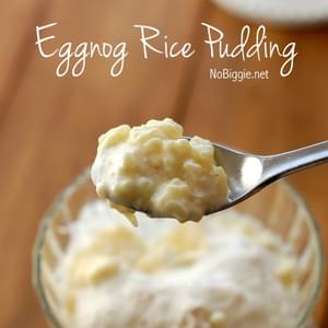 Eggnog Rice Pudding