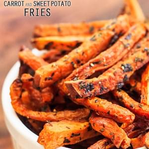 Baked Carrot and Sweet Potato Fries