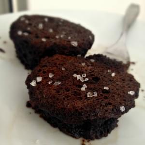 Flourless Mini Chocolate Cupcakes