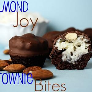 Almond Joy Brownie Bites