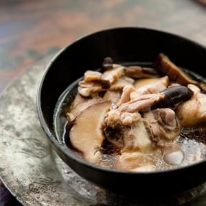 Chicken Soup with Ginger and Shiitake Mushrooms