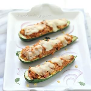 BBQ Chicken Stuffed Zucchini – Low Carb and Gluten Free