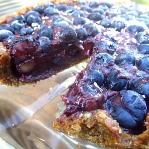 Best Raw Blueberry Pie Recipe (Low fat raw vegan)
