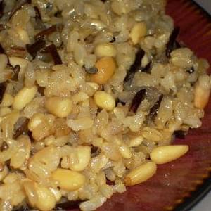 Brown and Wild Rice with Pine Nuts and Thyme