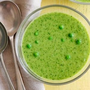 Pea, Watercress And Mint Soup
