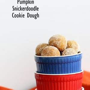 Pumpkin Snickerdoodle Cookie Dough Truffles