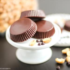 Healthy Homemade Peanut Butter Cups (sugar free, low carb, gluten free)