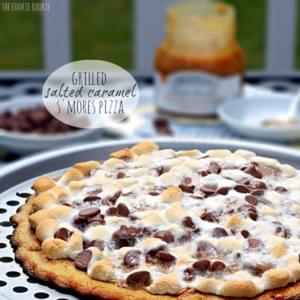 Grilled Salted Caramel S'mores Pizza