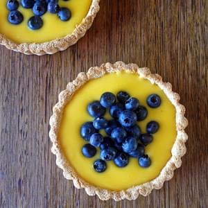 Lemon Curd And Blueberry Tarts