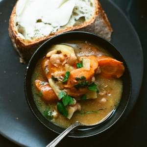 French Pork Stew with White Beans