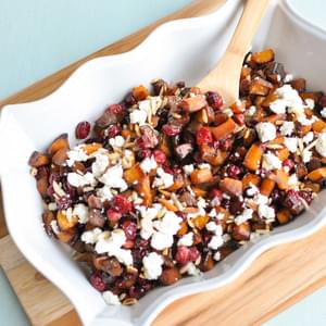 Roasted Butternut Squash and Cranberries