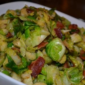 Brown Sugar Brussels Sprouts with Bacon