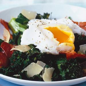Purple Sprouting Broccoli With Prosciutto And Duck Egg