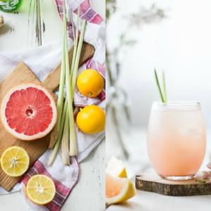 Grapefruit, Ginger, and Lemongrass Sake Cocktails